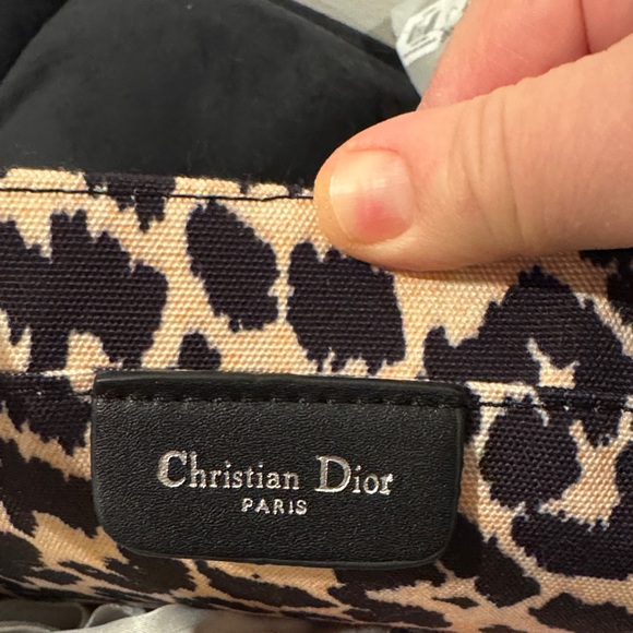 Dior Black and Tan Leopard Print Bag - Picture 2 of 2